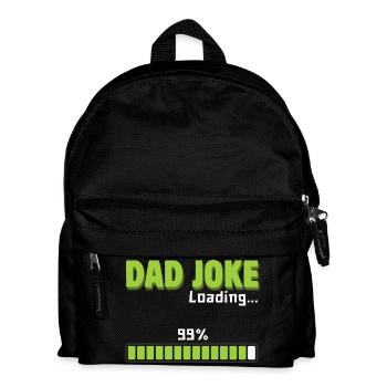 Papa-Witz lädt 99 % – lustiges Geschenk für Papa - Kinder Rucksack - Schwarz - Vorne