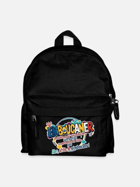Marseille Slang Art - Emboucaner Expression Design - Kids' Backpack - black