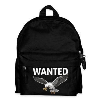 Wanted: French Fries Seagull - Kids' Backpack - black - Front