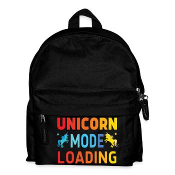 Unicorn mode loading - Kinder Rucksack - Schwarz - Vorne