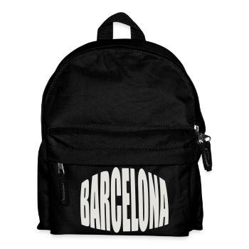Barcelona Large Logo - Kids' Backpack - black - Front