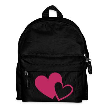 Cœur rose, cadeau rose, fête des mères - Sac à dos Enfant - noir - Devant