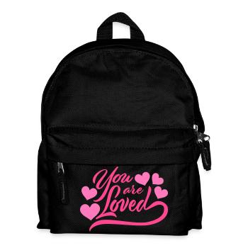 You Are Loved No Matter How You Feel Mitgefühl - Kinder Rucksack - Schwarz - Vorne
