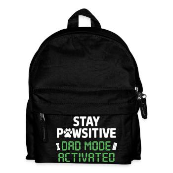 Reste pauvre Mode Papa activé Plus drôle - Sac à dos Enfant - noir - Devant
