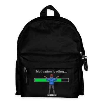 Motivation qui charge... Veuillez patienter - Sac à dos Enfant - noir - Devant