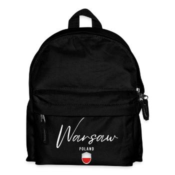 Warschau, Polen, elegantes Design Warschau - Kinder Rucksack - Schwarz - Vorne