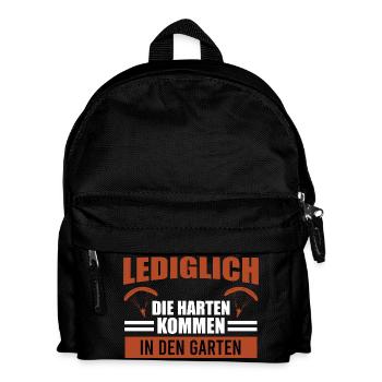 Gleitschirmfliegen LEDIGLICH DIE HARTEN IN DEN - Kinder Rucksack - Schwarz - Vorne