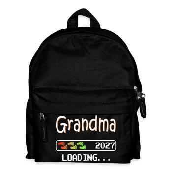 Grandma-to-be 2027 loading future grandmother - Kids' Backpack - black - Front