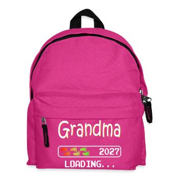 Grandma-to-be 2027 loading future grandmother - Kids' Backpack - fuchsia - Front