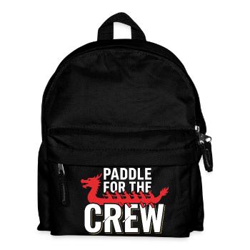 Dragon Boat Club Paddler Team Drachenboot Geschenk - Kinder Rucksack - Schwarz - Vorne