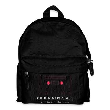 Ich bin nicht alt ich bin ein Klassiker - Vintage  - Kinder Rucksack - Schwarz - Vorne