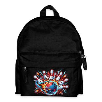 Bowling - Kinder Rucksack - Schwarz - Vorne