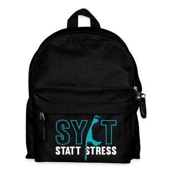 Vacances en mer du Nord SYLT AU LIEU DU STRESS Fun - Sac à dos Enfant - noir - Devant