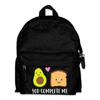 Tu m’as complété toast à l’avocat - Sac à dos Enfant - noir - Devant