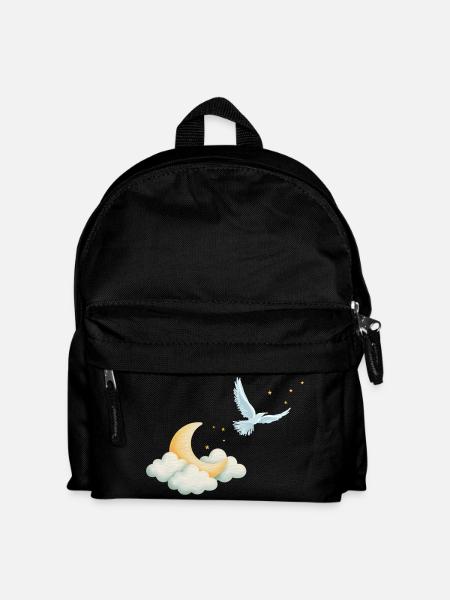 Vom Mond zu den Sternen - Kinder Rucksack - Schwarz