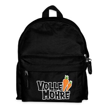 Volle Möhre - Kinder Rucksack - Schwarz - Vorne