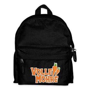 Volle Möhre - Kinder Rucksack - Schwarz - Vorne