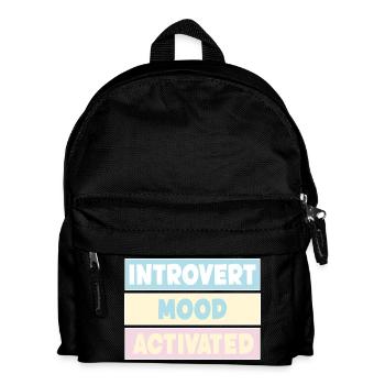 Introvert - Kids' Backpack - black - Front