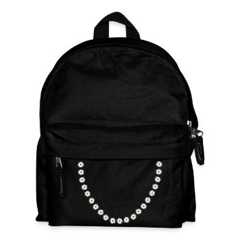 Couronne de fleurs de marguerite - Sac à dos Enfant - noir - Devant