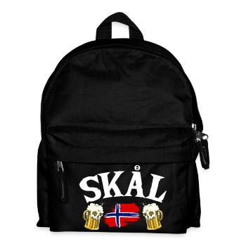 Vacances en Norvège dans les fjords de Norge Voyage en Scandinavie - Sac à dos Enfant - noir - Devant