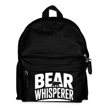 Bärenflüsterer - Kinder Rucksack - Schwarz - Vorne