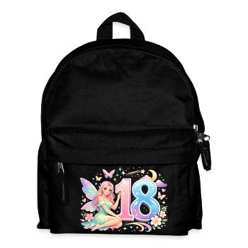 Elfe du 18e anniversaire – Imprimé promotionnel rétro pastel - Sac à dos Enfant - noir - Devant