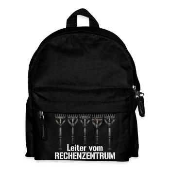 Leiter vom Rechenzentrum Gärtner Gärtnerin Garten - Kinder Rucksack - Schwarz - Vorne