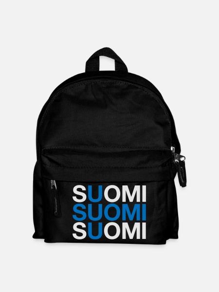 FINNLAND Finland Suomi Finnische Flagge - Kinder Rucksack - Schwarz