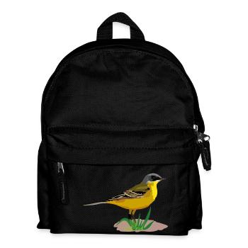 Nordische Schafstelze - Kinder Rucksack - Schwarz - Vorne