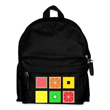 DIGITAL FRUITS - Pixel fruit - Kids' Backpack - black - Front
