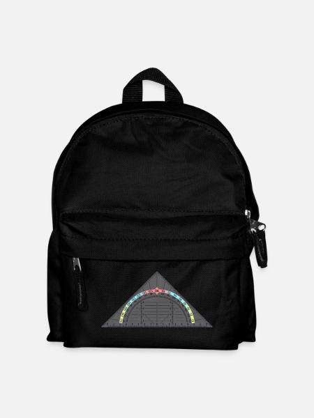 Geodreieck - Kinder Rucksack - Schwarz