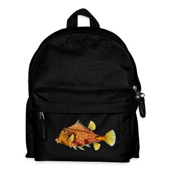 Fisch - Kinder Rucksack - Schwarz - Vorne