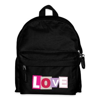 Love - Kids' Backpack - black - Front