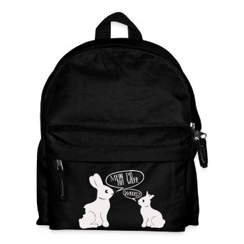 Hase mein Po tut weh! Oster Geschenk Hasi - Kinder Rucksack - Schwarz - Vorne