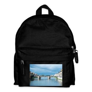Brücken von Florenz Italien IV - Kinder Rucksack - Schwarz - Vorne