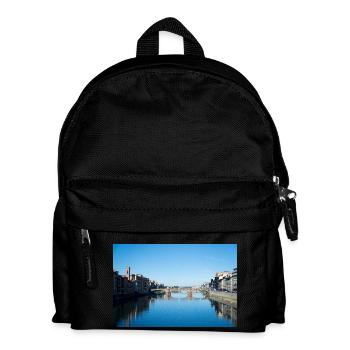 Brücken von Florenz Italien V - Kinder Rucksack - Schwarz - Vorne