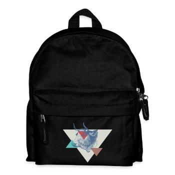 Conception de triangle de vache - Sac à dos Enfant - noir - Devant