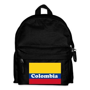 Colombia Kolumbien Flagge Fahne Geschenk - Kinder Rucksack - Schwarz - Vorne