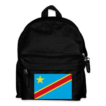 Drapeau de la République démocratique du Congo - Sac à dos Enfant - noir - Devant