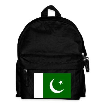 Pakistan Flagge - Kinder Rucksack - Schwarz - Vorne