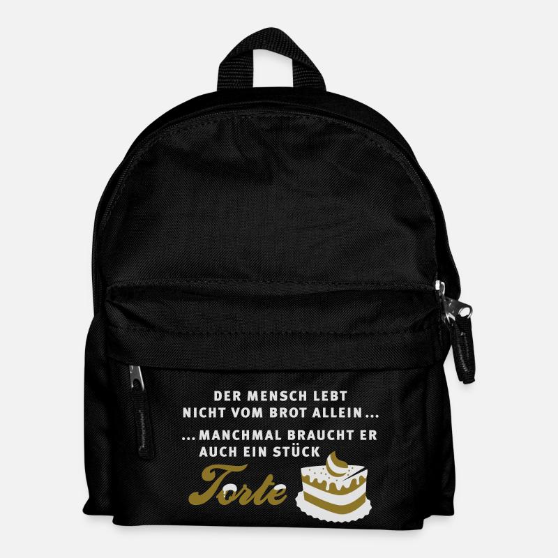 Torte - Kuchen - Muffin - Kinder Rucksack - Schwarz