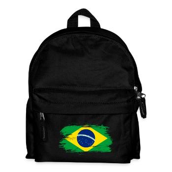 Brazil Flag / Gift South America Brazil - Kids' Backpack - black - Front