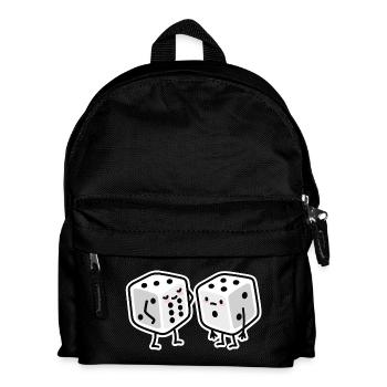 Funny Dice Gym Sixpack Bodybuilding - Kids' Backpack - black - Front