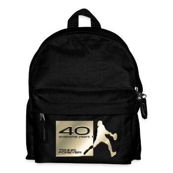 40 Jahre jung Tennisspieler - Kinder Rucksack - Schwarz - Vorne