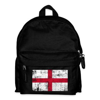 Drapeau de l’Angleterre Drapeau Grunge Retro Vintage - Sac à dos Enfant - noir - Devant