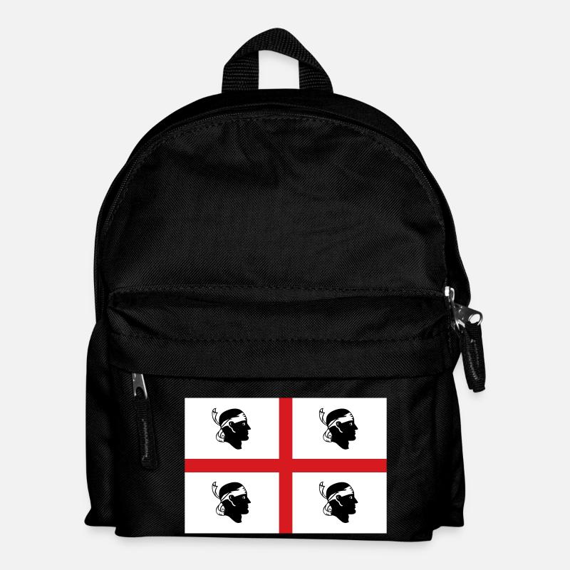 Flagge Sardinien - Kinder Rucksack - Schwarz
