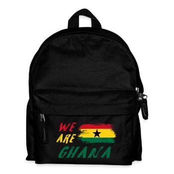 Wir sind Ghana Flaggen Design - Kinder Rucksack - Schwarz - Vorne