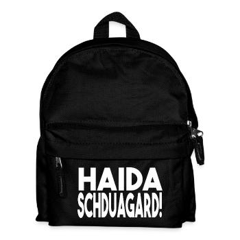 Schwäbisch Haida Schduagard - Kinder Rucksack - Schwarz - Vorne