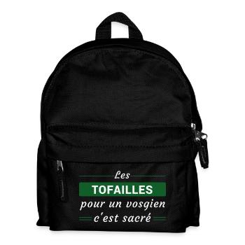 Les Tofailles, pour un vosgien, c'est Sacré - Sac à dos Enfant - noir - Devant