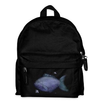 Azure Coralfish in Violet Scales - Kids' Backpack - black - Front